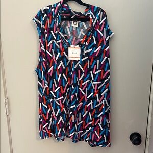 Anne Klein Multicolor Patterned Blouse